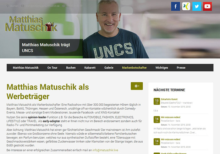 Matthias Matuschik - Moderator, Kabarettist, Entertainer bei BR3 